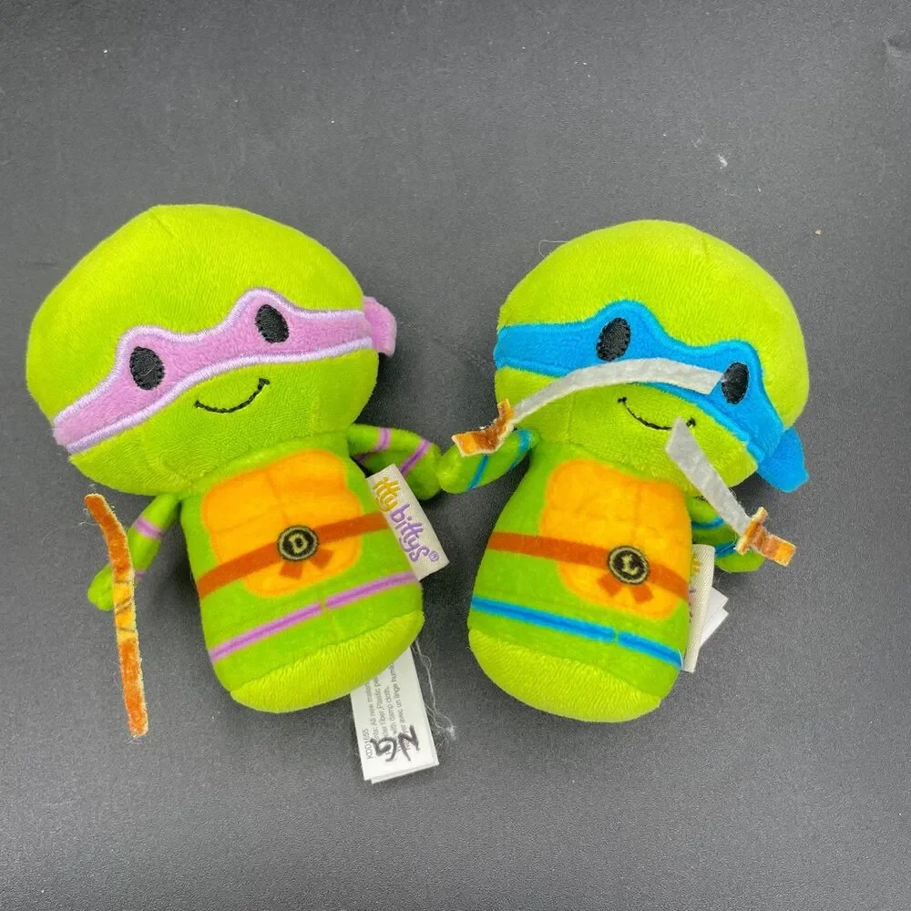 Hallmark Itty Bittys TMNT Teenage Mutant Ninja Turtles Donatello Leonardo Lot